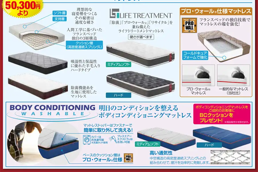 フランスベッド　埼玉　鴻巣　工場直送フェア　DM