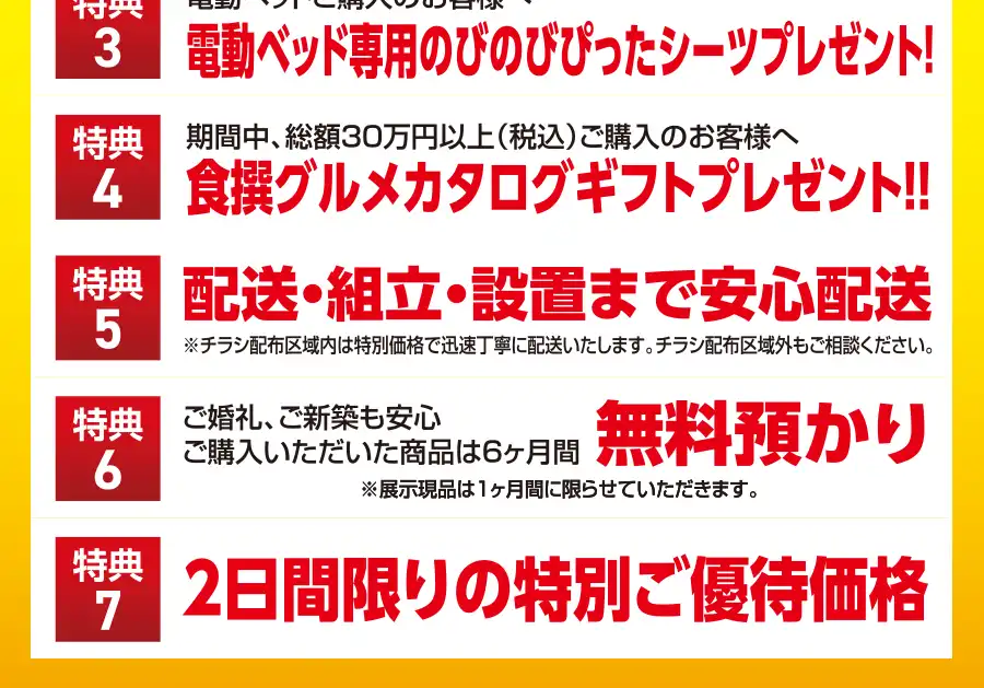 フランスベッド 東広島芸術文化ホールくらら セール フェア DM