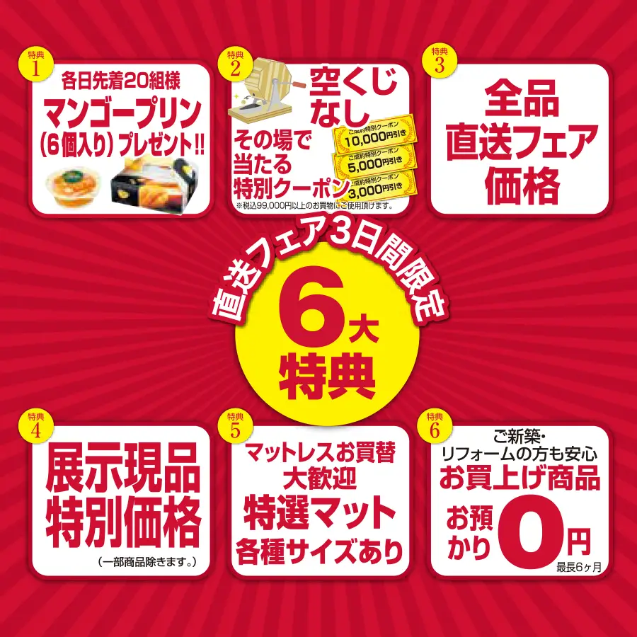フランスベッド　兵庫県　三木市　工場直送フェア　アウトレットセール　DM