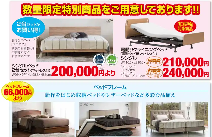 フランスベッド アミューあつぎ セール DM