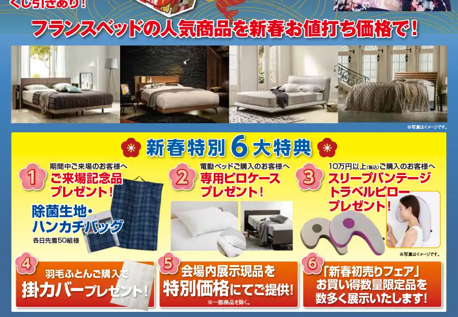 フランスベッド 熊本ショールーム フェア DM