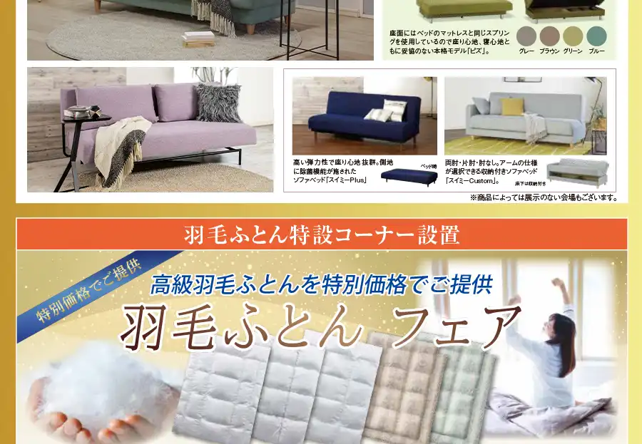 フランスベッド 熊本ショールーム フェア DM