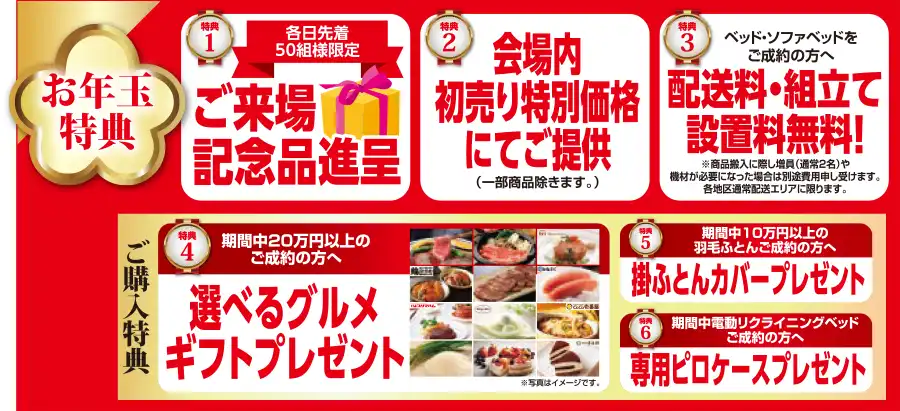 フランスベッド 三重工場ショールーム フェア DM