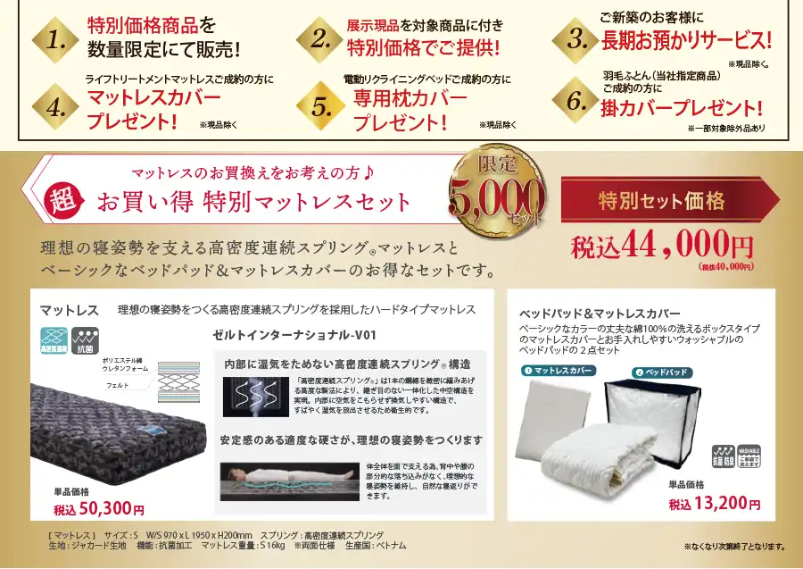 伊那商工会議所・長野　フランスベッド　セール　DM