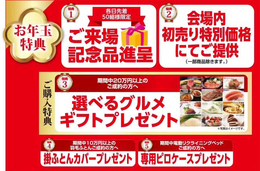 フランスベッド　名古屋ショールーム　大総力祭　フェア　DM