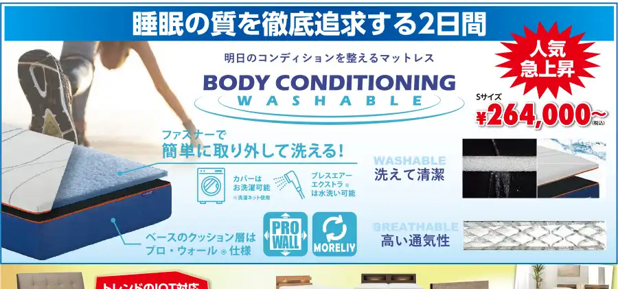 フランスベッド　ツインメッセ静岡　セール　DM