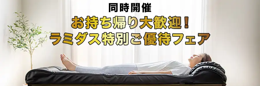 ギャラリー船橋　フランスベッド　ラミダス　特別ご優待フェア　お持ち帰り大歓迎