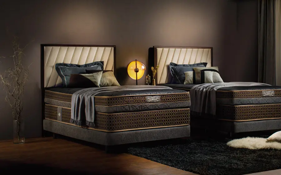 THE FRANCEBED　TFB-222 ベッドフレーム　フランスベッド　高級　スプリングボトム　ホテルベッド　本革　クリーム色　ホワイト　ベージュ